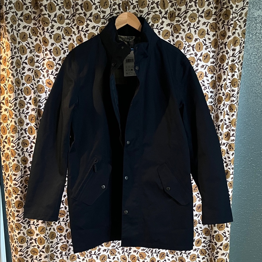 Barbour Men's Navy Waterproof Coat